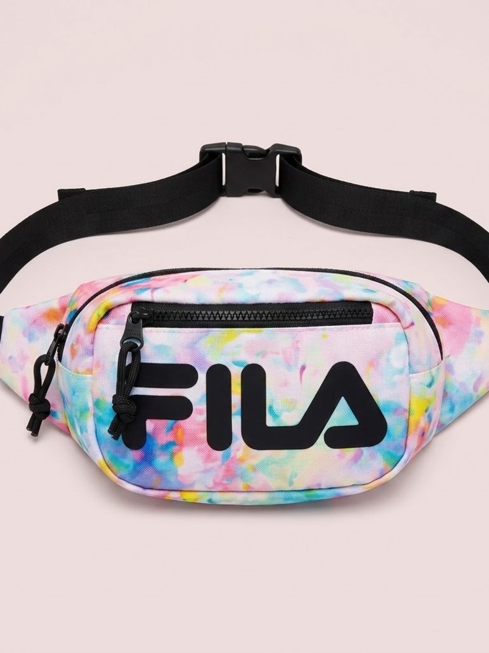 NWT Fila Pastel Tie-Dye Fanny Pack with Black Logo